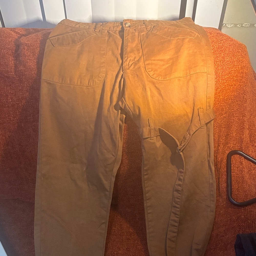 Boohoo Mens Brown Cargo Pants